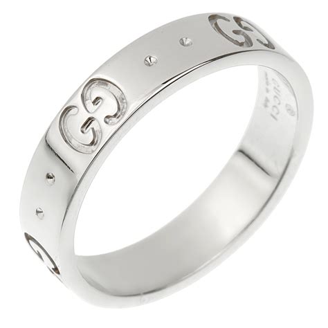 gucci white ceramic ring|Gucci icon ring white gold.